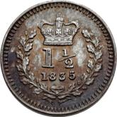 Reverse Three-Halfpence 1835