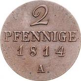 Reverse 2 Pfennig 1814 A