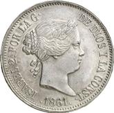 Obverse 10 Reales 1861