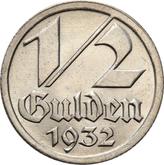 Reverse 1/2 Gulden 1932