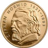 Reverse 2 Zlote 2013 MW 130th anniversary of Cyprian Norwid`s death