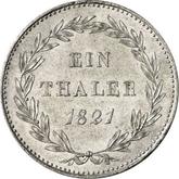 Reverse Thaler 1821