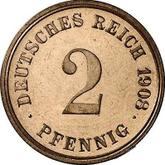 Obverse 2 Pfennig 1908 G