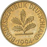 Reverse 10 Pfennig 1994 F