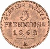 Reverse 3 Pfennig 1862 A