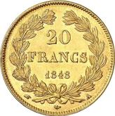 Reverse 20 Francs 1848 A