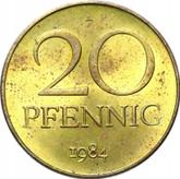 Obverse 20 Pfennig 1984 A