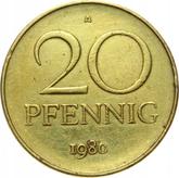 Obverse 20 Pfennig 1980 A
