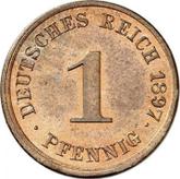 Obverse 1 Pfennig 1897 J
