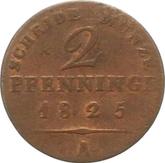 Reverse 2 Pfennig 1825 A