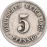 Obverse 5 Pfennig 1874-1889
