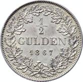 Reverse 1/2 Gulden 1867
