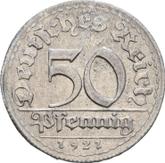 Obverse 50 Pfennig 1921 D
