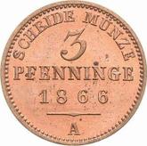 Reverse 3 Pfennig 1866 A