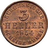 Reverse 3 Heller 1854