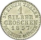 Reverse Silber Groschen 1857 A