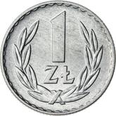 Reverse 1 Zloty 1968 MW