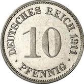Obverse 10 Pfennig 1911 G