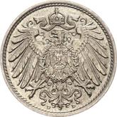 Reverse 10 Pfennig 1915 D