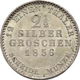 Reverse 2-1/2 Silber Groschen 1856 C.P.