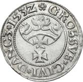 Reverse 1 Grosz 1532 Danzig