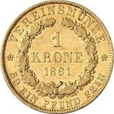 Reverse Krone 1861 B