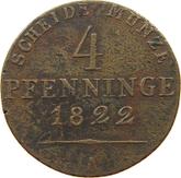 Reverse 4 Pfennig 1822 A