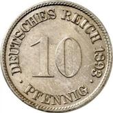 Obverse 10 Pfennig 1893 G
