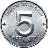Obverse 5 Pfennig 1953 A