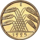 Reverse 10 Reichspfennig 1925 E