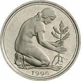 Reverse 50 Pfennig 1996 J