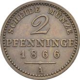 Reverse 2 Pfennig 1866 A