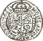 Reverse Ducat 1661 GBA Portrait with Crown