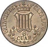 Reverse 6 Cuartos 1846 Catalonia