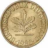 Reverse 10 Pfennig 1980 D