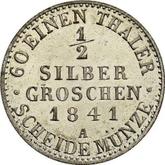 Reverse 1/2 Silber Groschen 1841 A