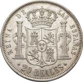 Reverse 20 Reales 1861