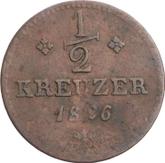 Reverse 1/2 Kreuzer 1826