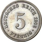 Obverse 5 Pfennig 1902 A