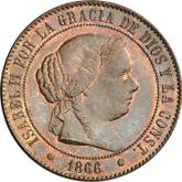 Obverse 5 Céntimos de escudo 1866
