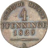 Reverse 4 Pfennig 1825 A