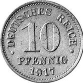 Obverse 10 Pfennig 1917 G