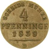 Reverse 4 Pfennig 1839 D