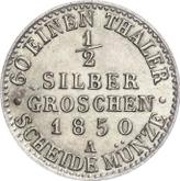 Reverse 1/2 Silber Groschen 1850 A
