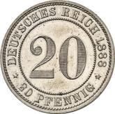 Obverse 20 Pfennig 1888 A