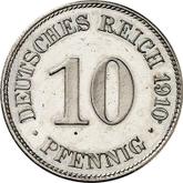 Obverse 10 Pfennig 1910 E