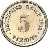 Obverse 5 Pfennig 1911 F