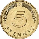 Obverse 5 Pfennig 1984 D