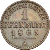 Reverse 1 Pfennig 1865 A