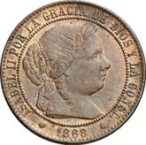 Obverse 2 1/2 Céntimos de Escudo 1868 OM